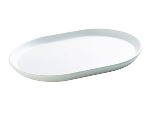 Hudson - White Oval Melamine Platter 14" x 11 1/4"